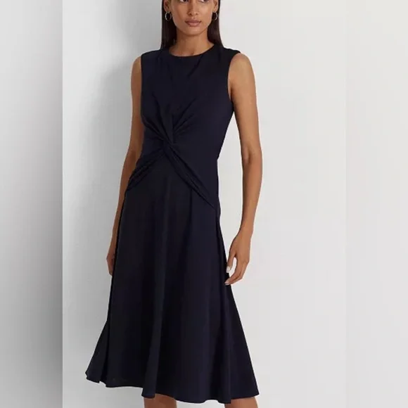 boden imogen jersey dress Imogen Collared Jersey Dress-Pine Green main image 0